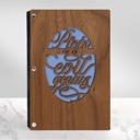  Personalized Wood Journal - "Plots of an Evil Genius"