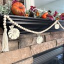 Fall Pumpkins Wood Bead Garland with Interchangeable Seasonal Charms
