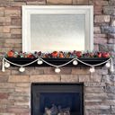 Fall Pumpkins Wood Bead Garland with Interchangeable Seasonal Charms