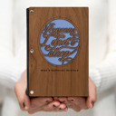 Walnut (Dark Wood) Personalized Personalized Wood Journal - "Reasons I Don't Sleep"