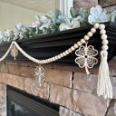  Shamrock Wood Bead Garland with Interchangeable Seasonal Charms