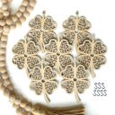 Charms + Garland Shamrock Wood Bead Garland with Interchangeable Seasonal Charms