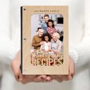  "Thanksgiving Recipes" Personalized Wood Recipe Book