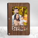  "Thanksgiving Recipes" Personalized Wood Recipe Book