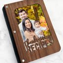  "Thanksgiving Recipes" Personalized Wood Recipe Book