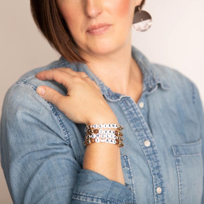 Personalized Custom Word Beaded Bracelets – Handcrafted Just for You