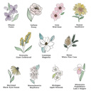  Custom State Flower Bouquet Print up to 8 Flowers