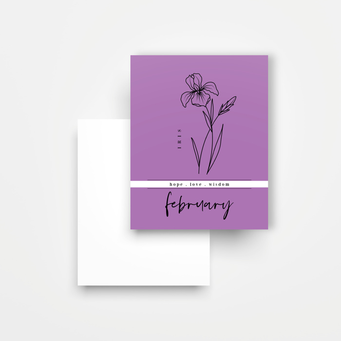 12 Birth Flower Note Cards + Envelopes | Floral Birthday Card Pack
