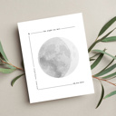  Personalized Moon Phase Unframed Print | Birthday Wedding Anniversary Gift 