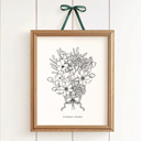  Custom Birth Flower Bouquet Up to 8 | Personalized Floral Gift