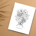  Custom Birth Flower Bouquet Up to 8 | Personalized Floral Gift