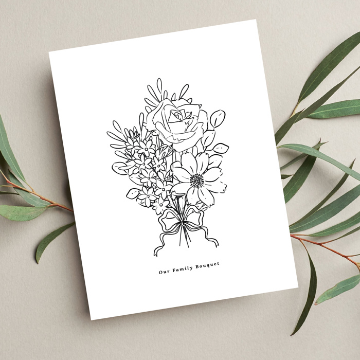 Custom Birth Flower Bouquet Up to 8 | Personalized Floral Gift