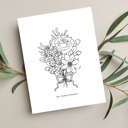  Custom Birth Flower Bouquet Up to 8 | Personalized Floral Gift