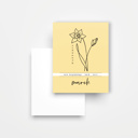 12 Birth Flower Note Cards + Envelopes | Floral Birthday Card Pack