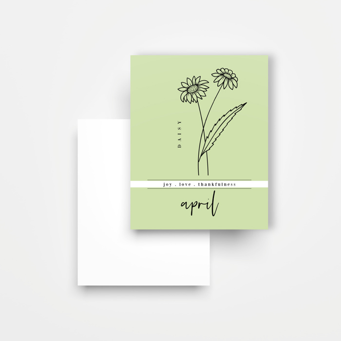 12 Birth Flower Note Cards + Envelopes | Floral Birthday Card Pack