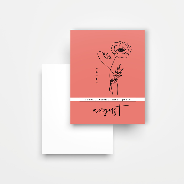 12 Birth Flower Note Cards + Envelopes | Floral Birthday Card Pack