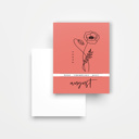  12 Birth Flower Note Cards + Envelopes | Floral Birthday Card Pack