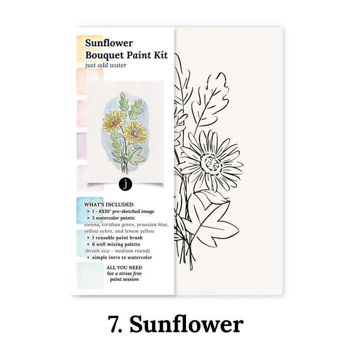 Fall Watercolor Paint Kits | 8X10" Just Add Water | 9 Options