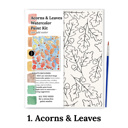  Fall Watercolor Paint Kits | 8X10" Just Add Water | 9 Options