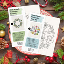  Christmas Watercolor Kit | Pre-Sketched Holiday Art Set for Paint Night