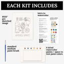  Aperol Spritz Cocktail Paint Kit | Just Add Water Art Set 