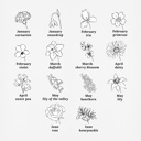  Custom Birth Flower Initial Watercolor Paint Kit | All In One Art Set