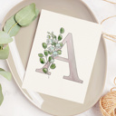  Custom Birth Flower Initial Watercolor Paint Kit | All In One Art Set