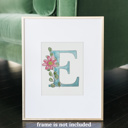  Custom Birth Flower Initial Watercolor Paint Kit | All In One Art Set