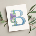  Custom Birth Flower Initial Watercolor Paint Kit | All In One Art Set