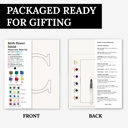  Custom Birth Flower Initial Watercolor Paint Kit | All In One Art Set