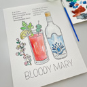  Bloody Mary Cocktail Paint Kit | Just Add Water Art Set 