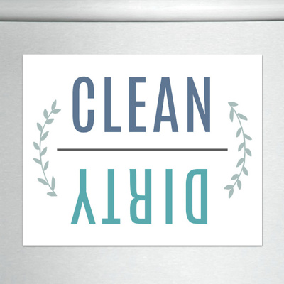 Clean or Dirty Flip Dishwasher Magnet Sign | 4.25X5.5"