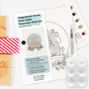  Christmas Watercolor Kit | Pre-Sketched Holiday Art Set for Paint Night