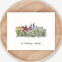  Birth Flower Garden Art Print | Up to 8 Flowers