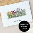  Birth Flower Garden Art Print | Up to 8 Flowers