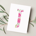  Peony Floral Monogram | Pick Your Letter