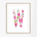  Peony Floral Monogram | Pick Your Letter