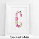  Peony Floral Monogram | Pick Your Letter