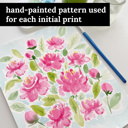 Peony Floral Monogram | Pick Your Letter