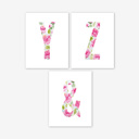  Peony Floral Monogram | Pick Your Letter