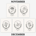  Birth Flower Watercolor Paint Kit | Just Add Water 