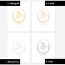  January Carnation Birth Flower Unframed Art Print | 8 Colorful Options 
