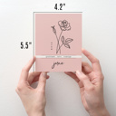  12 Birth Flower Note Cards + Envelopes | Floral Birthday Card Pack