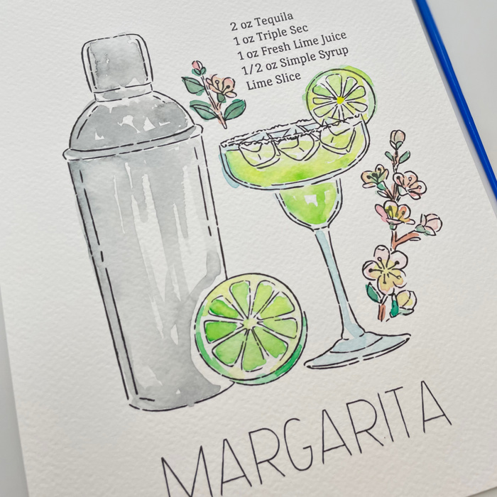 Margarita Cocktail Paint Kit | Just Add Water Art Set 