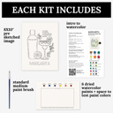  Margarita Cocktail Paint Kit | Just Add Water Art Set 