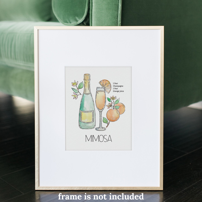 Mimosa Cocktail Paint Kit | Just Add Water Art Set 