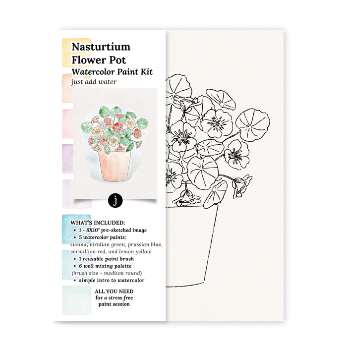 Flower Bouquet Watercolor Paint Kits | 12 Options