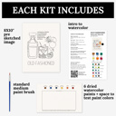  Old Fashioned Cocktail Paint Kit | Just Add Water Art Set 