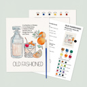  Old Fashioned Cocktail Paint Kit | Just Add Water Art Set 
