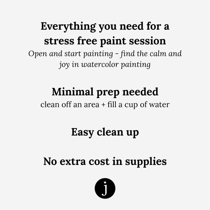 Birth Flower Watercolor Paint Kit | Just Add Water 